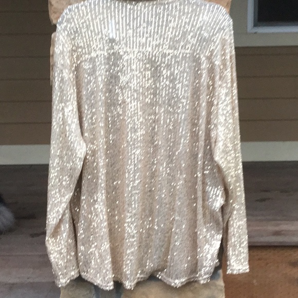 POL sequin beaded top western line dancing rodeo queen Coachella valentine date - Picture 4 of 7
